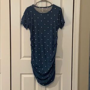 EUC Piphany Ruched T’shirt Dress